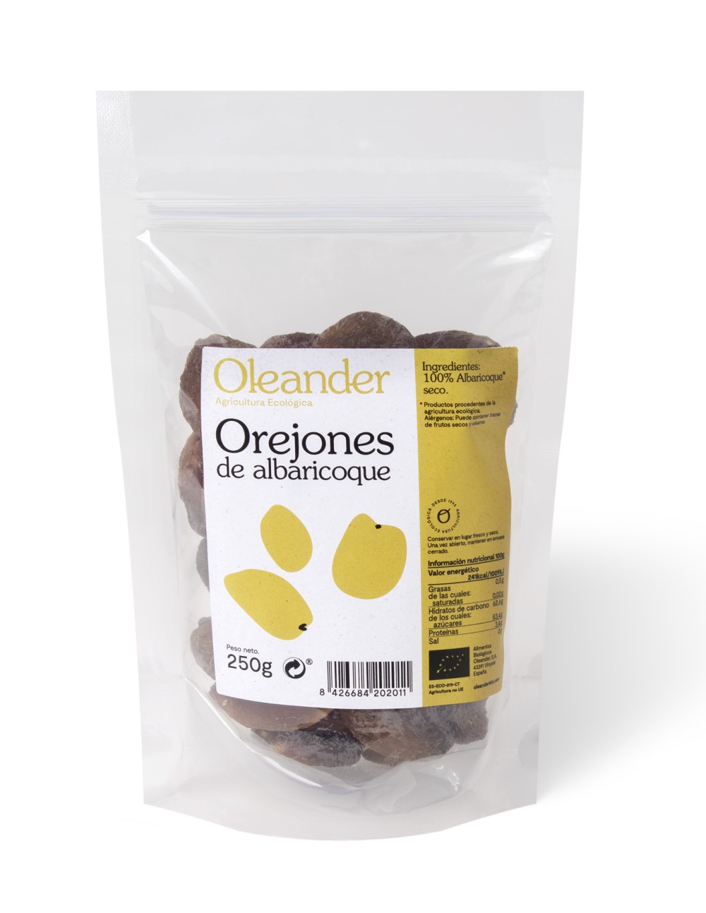 Orejones de albaricoque Oleander 250g | ecológico