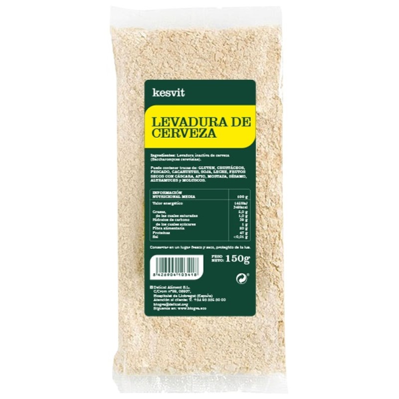 Levadura de Cerveza Kesvit 150 g   Fuente Natural de Proteínas y Vitaminas del Grupo B