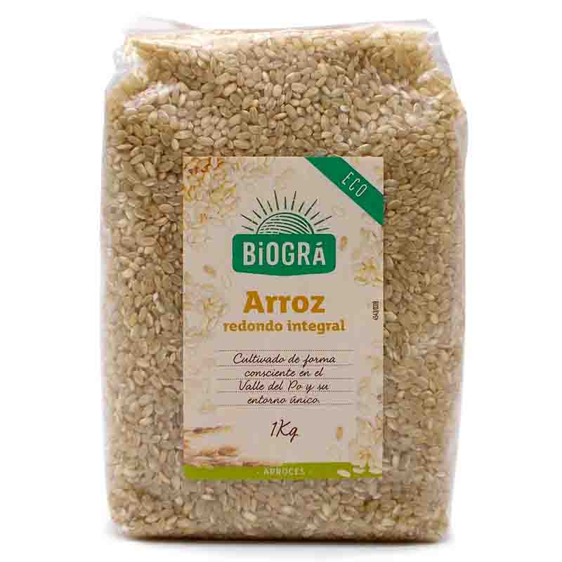 Arroz integral redondo ecológico Biogra 1Kg