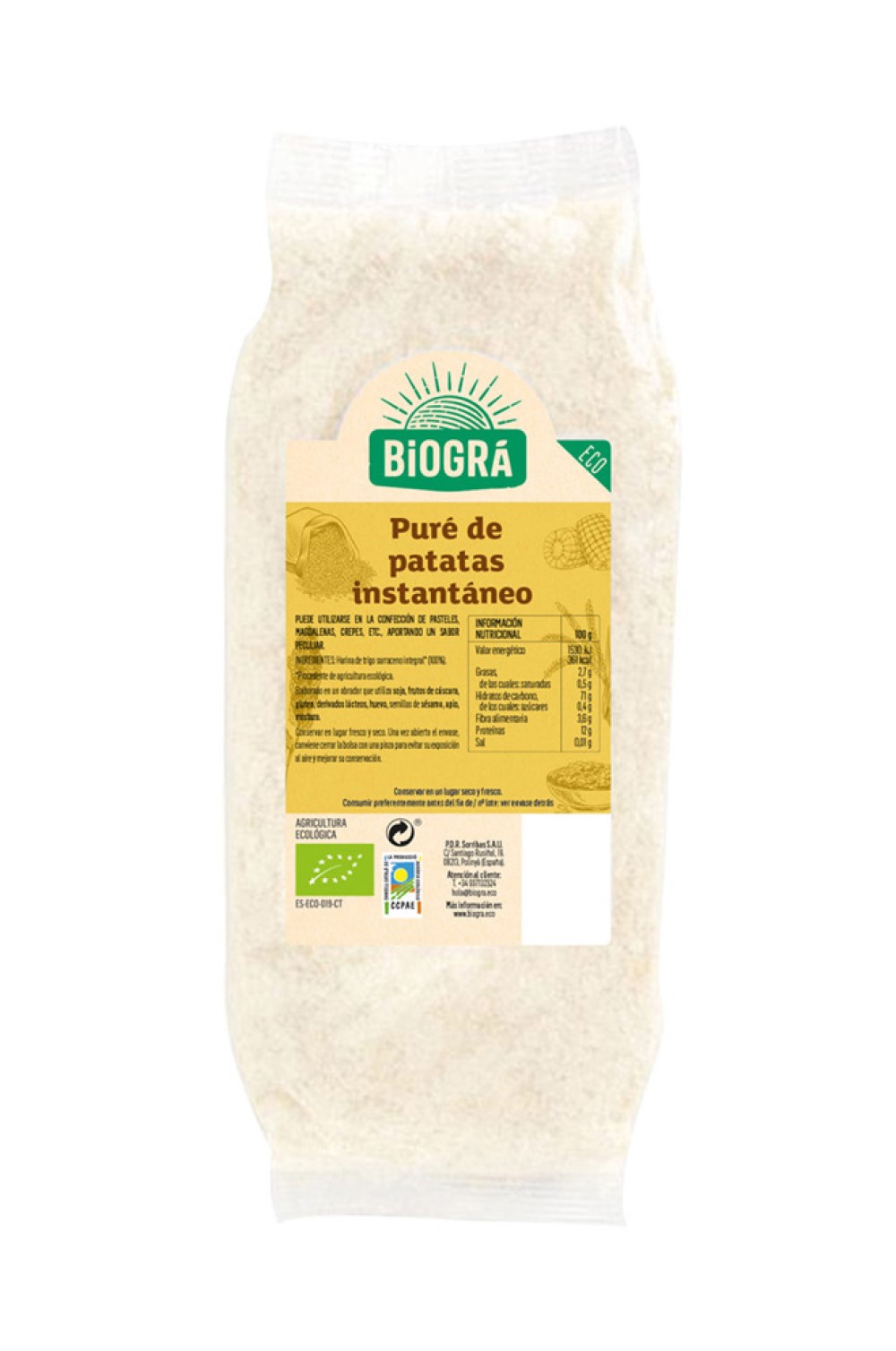 Puré de patatas instantáneo Biográ 250g | ecológico