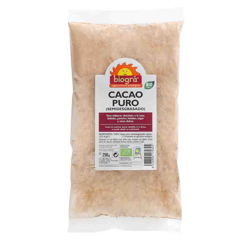 Cacao puro en polvo 250g BIO Biográ