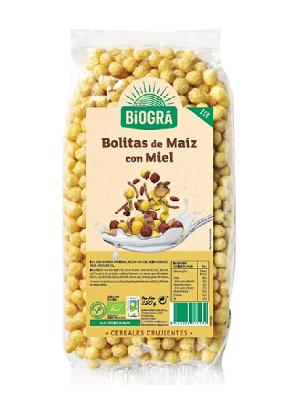 Bolitas de maíz con miel Biográ 250g | ecológico