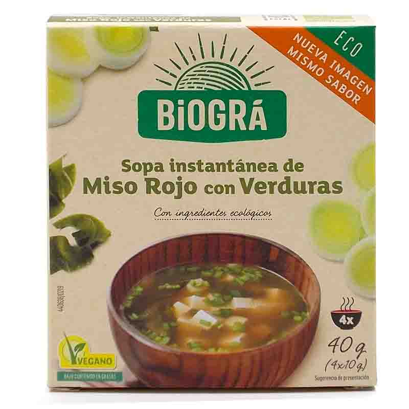 Sopa de Miso Rojo con Verduras* (BIOGRA)