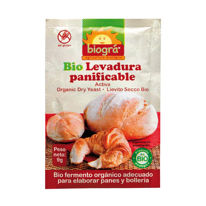 Levadura panificable activa* (BIOGRA), 9g
