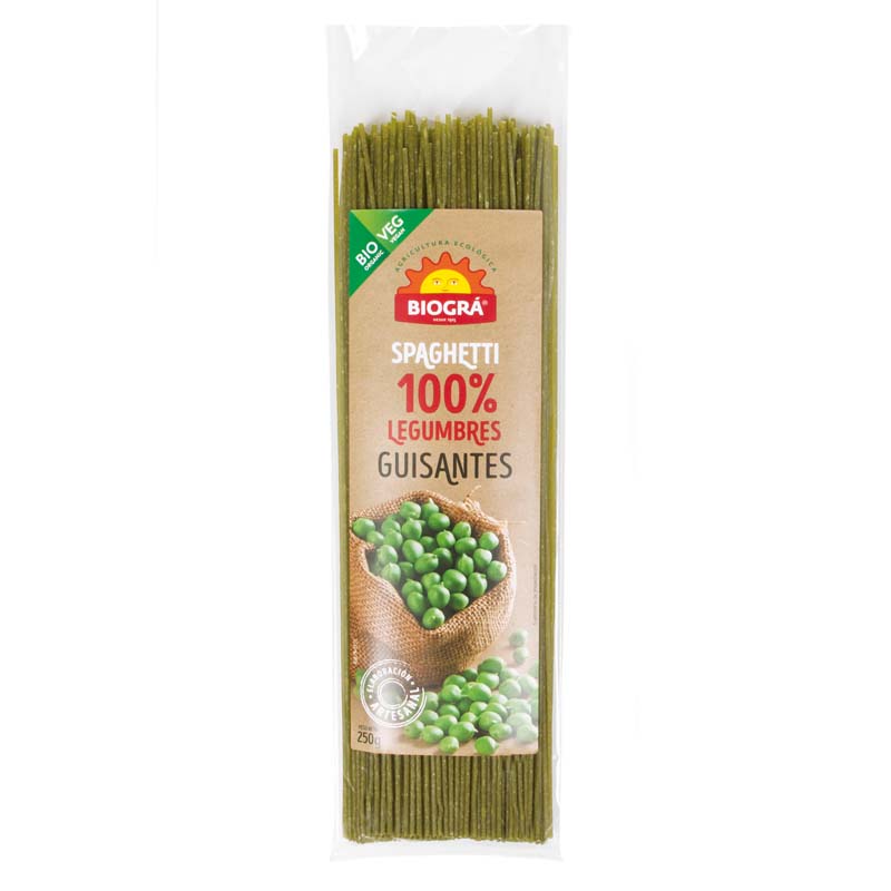 BIOGRA - SPAGUETI DE GUISANTES 250g BIO