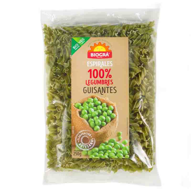 BIOGRA - ESPIRALES DE GUISANTES 250g BIO