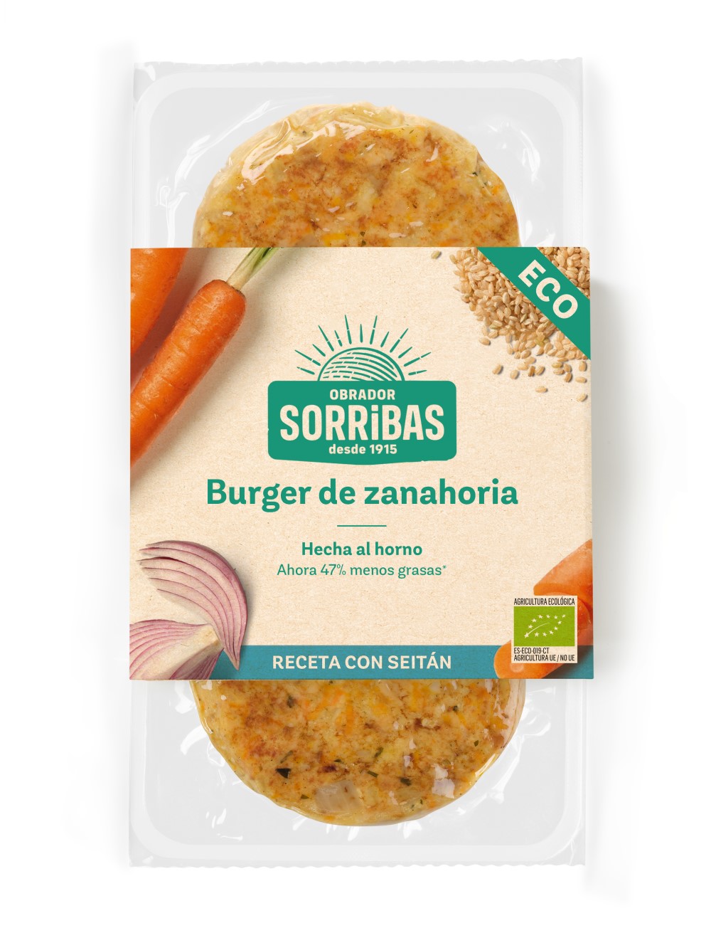 Burger de zanahoria 2x80g BIO Obrador Sorribas