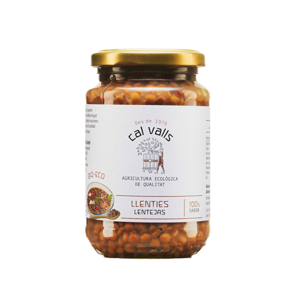 Lenteja cocida 350g Cal Valls | ecológica