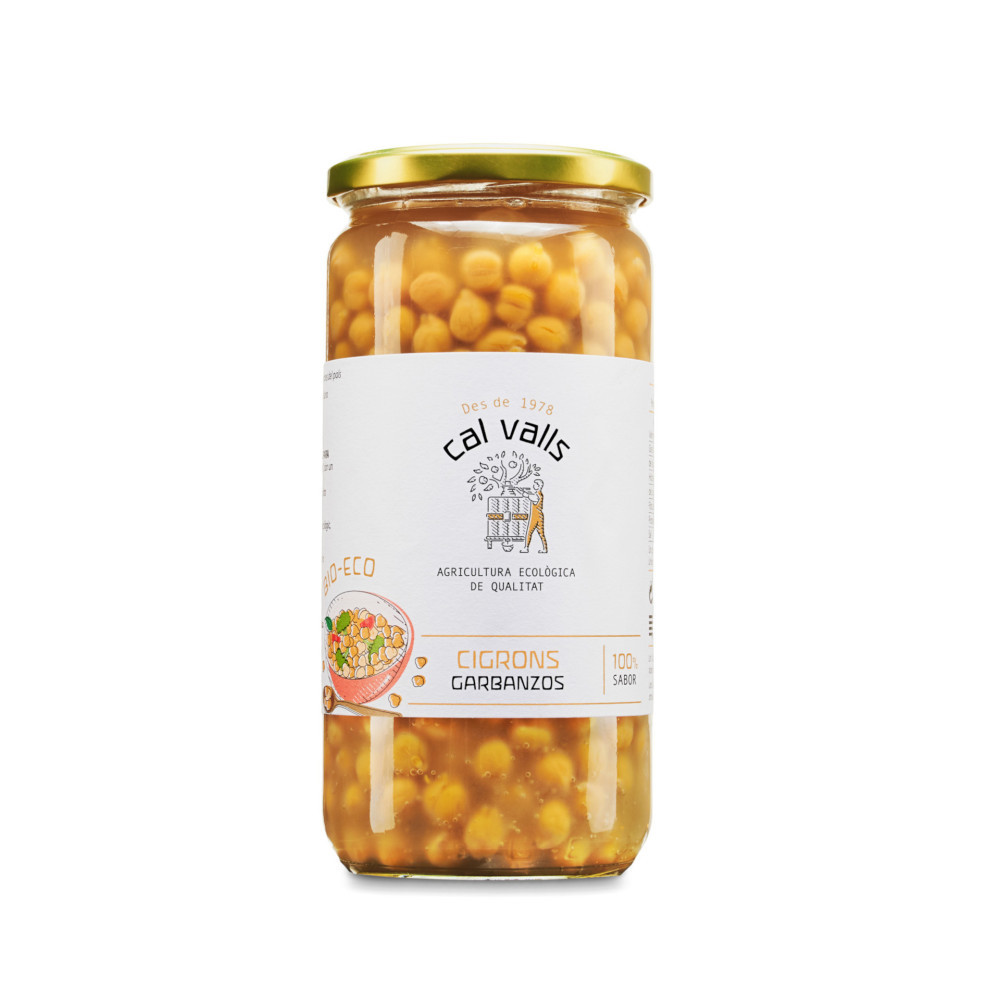 Garbanzo cocido 700g Cal Valls | ecológico