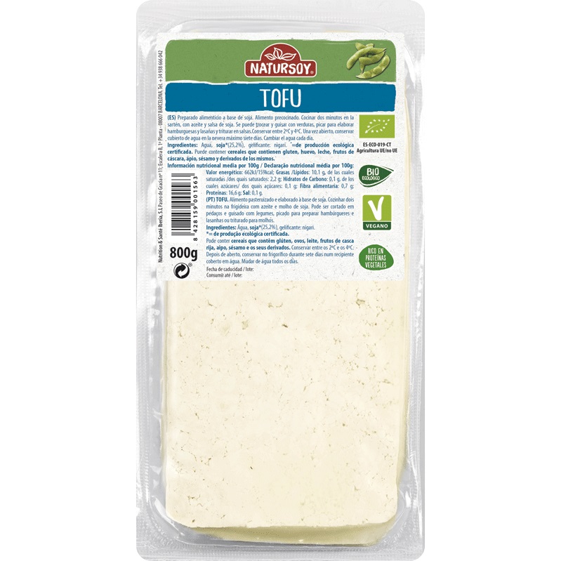 Tofu fresco granel 800g BIO Natursoy