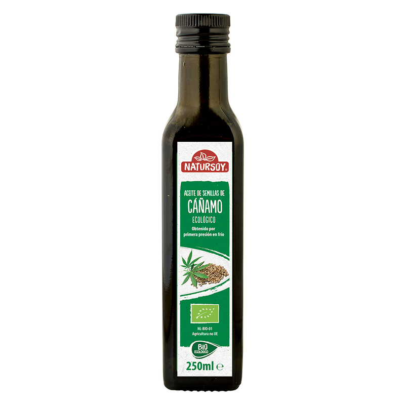 Aceite de semillas de cáñamo 250ml Natursoy | ecológico