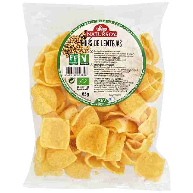 Chips de lentejas 65g BIO NaturSoy