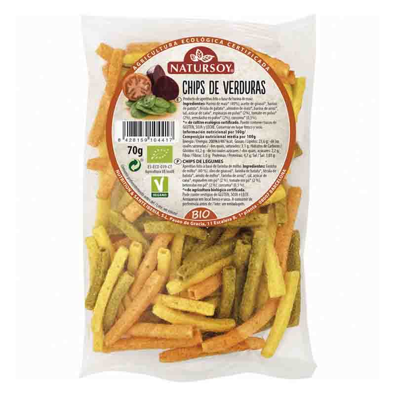 Chips de verduras 70g BIO Natursoy