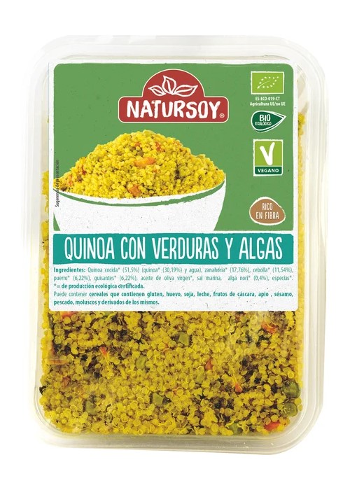 NATURSOY -  QUINOA CON VERDURAS 300g BIO