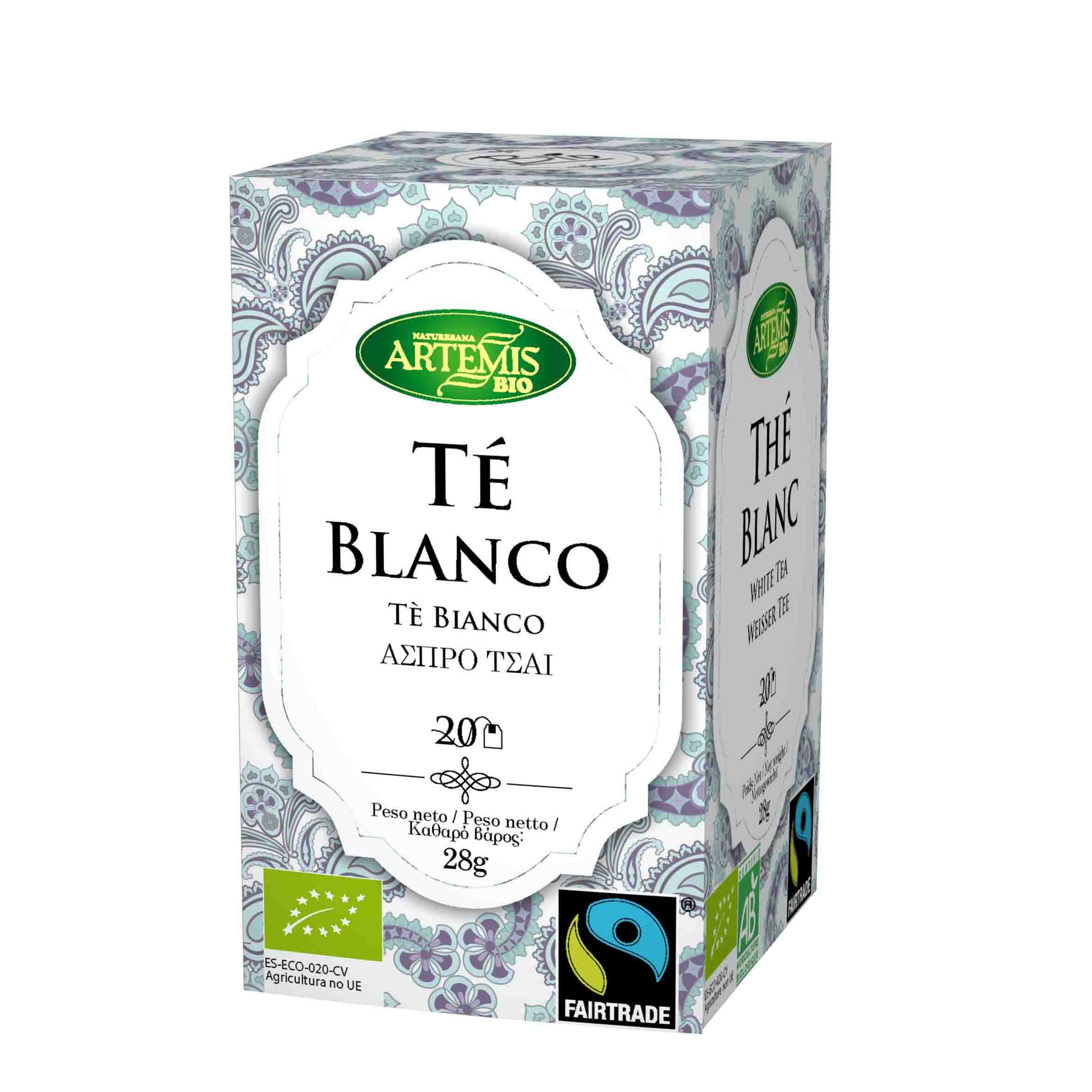 Té blanco 20 filtros Artemis | ecológico