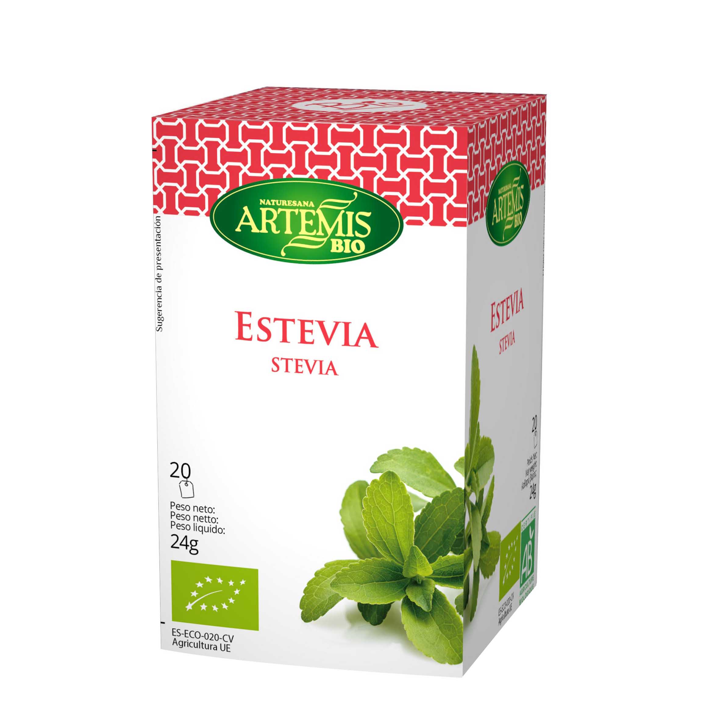 X ARTEMIS - STEVIA 20 FILTROS BIO