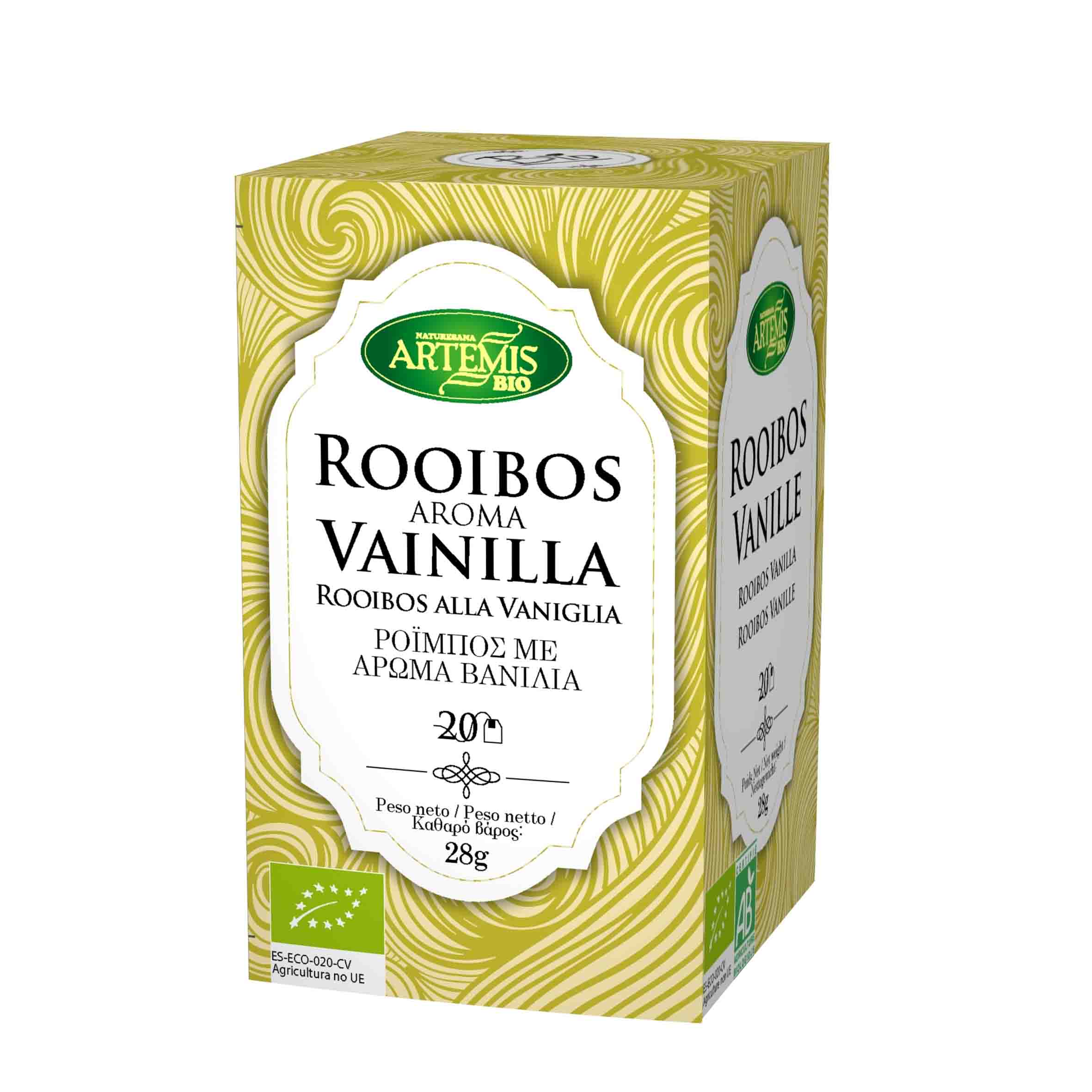 Rooibos aroma vainilla Artemis 20 bolsitas | ecológico