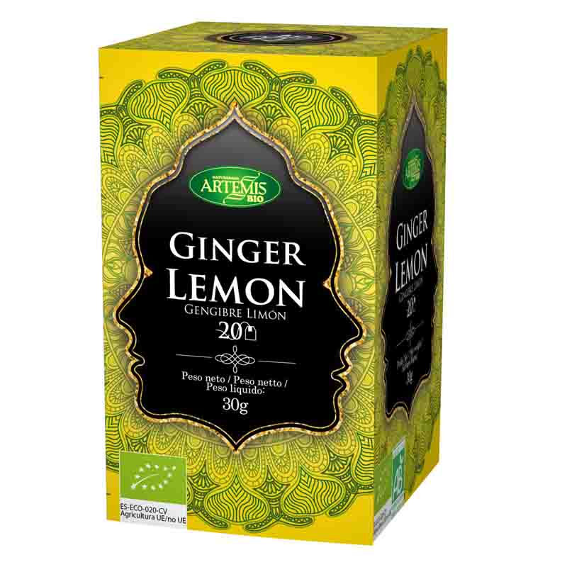 ARTEMIS - JENGIBRE LIMON SIN TEINA (GINGER LEMON) 20 filtros BIO