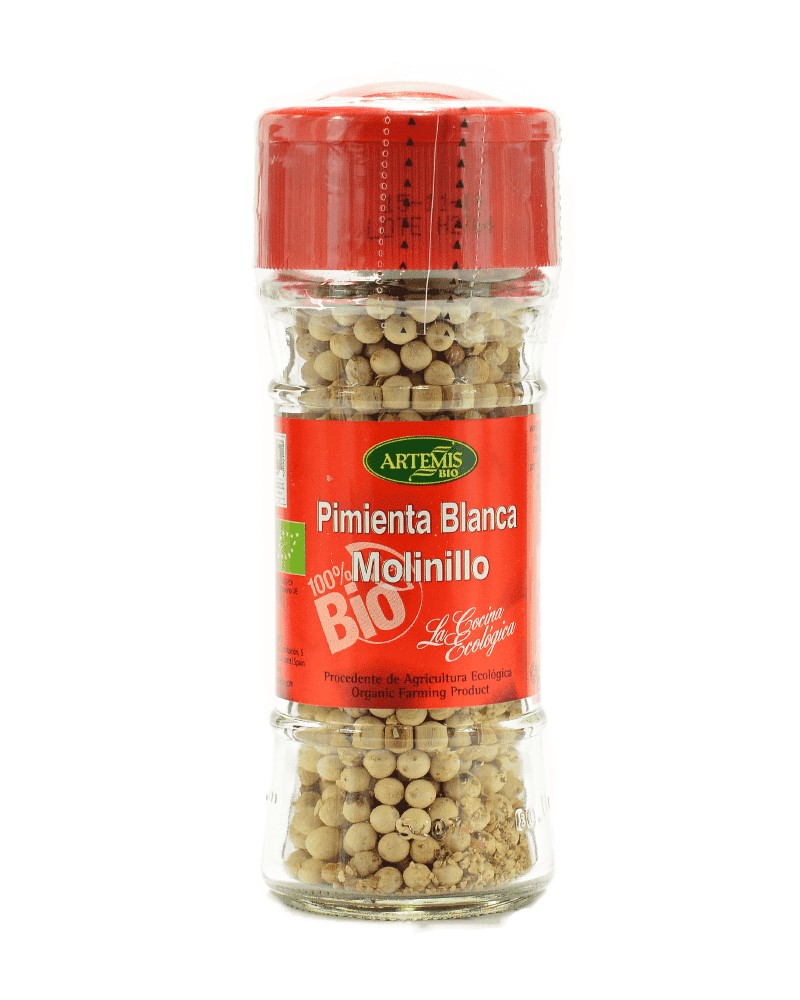 Pimienta blanca en grano Artemis molinillo 40g | ecológico