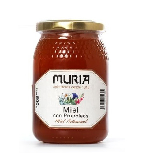 MURIA - MIEL DE FLORES CON PROPOLEO 500g