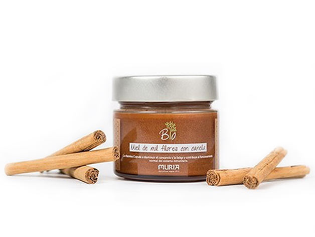 BIO MURIA - PREPARADO DE MIEL DE FLORES CON CANELA 250g