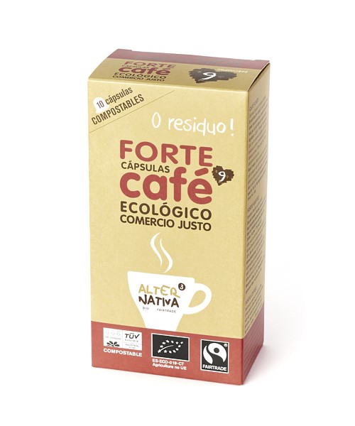 Café forte 10 cápsulas TUV BIO Alternativa3