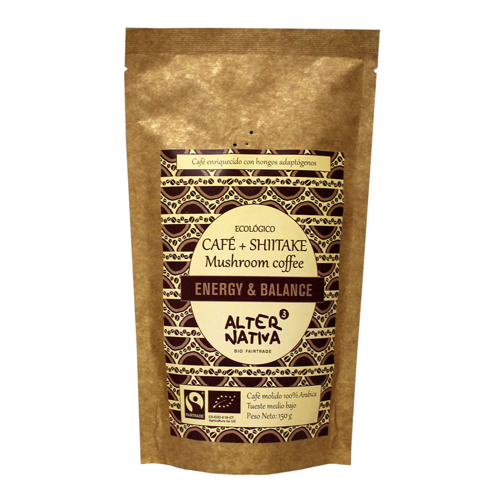 Café molido con shitake 150g Alternativa3 | ecológico