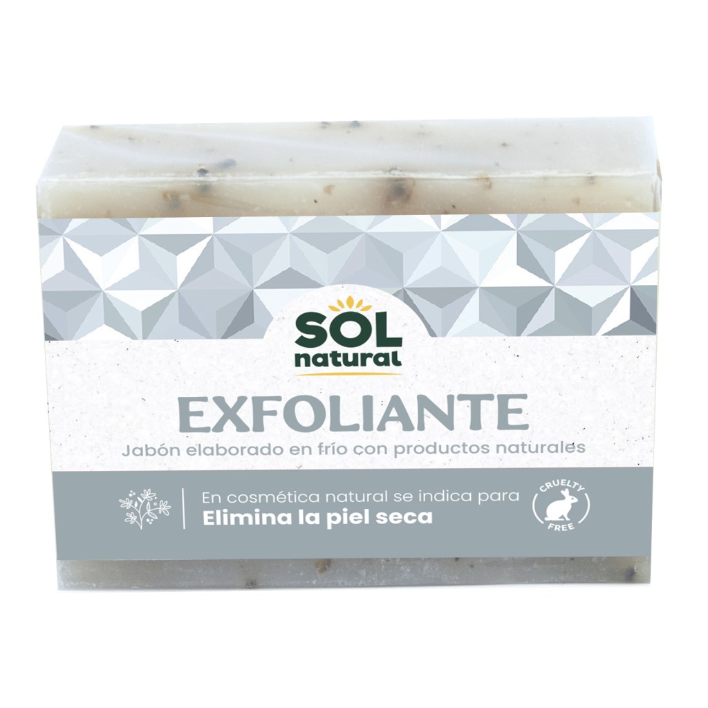 Jabón Exfoliante Sol Natural 100g | Elimina la Piel Seca