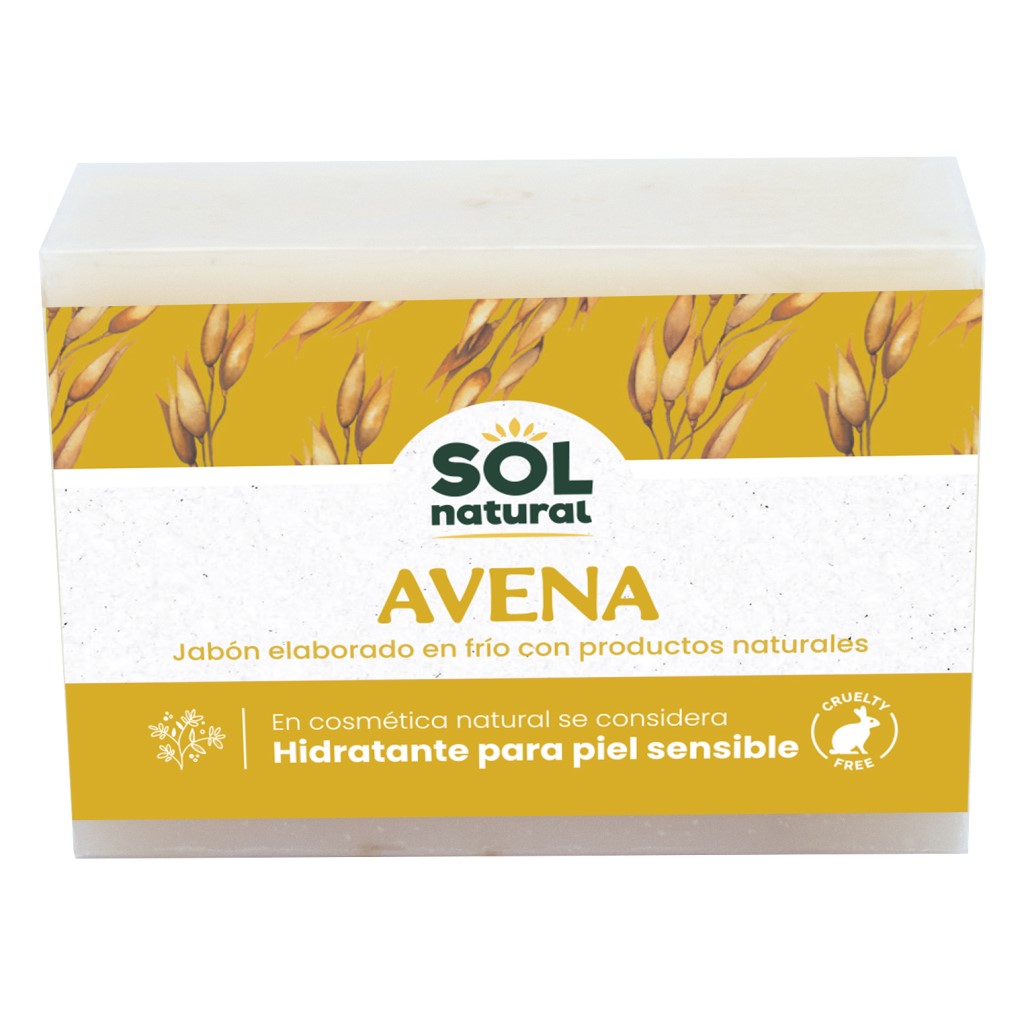 Jabón con Avena Sol Natural 100g | Hidratante para piel sensible