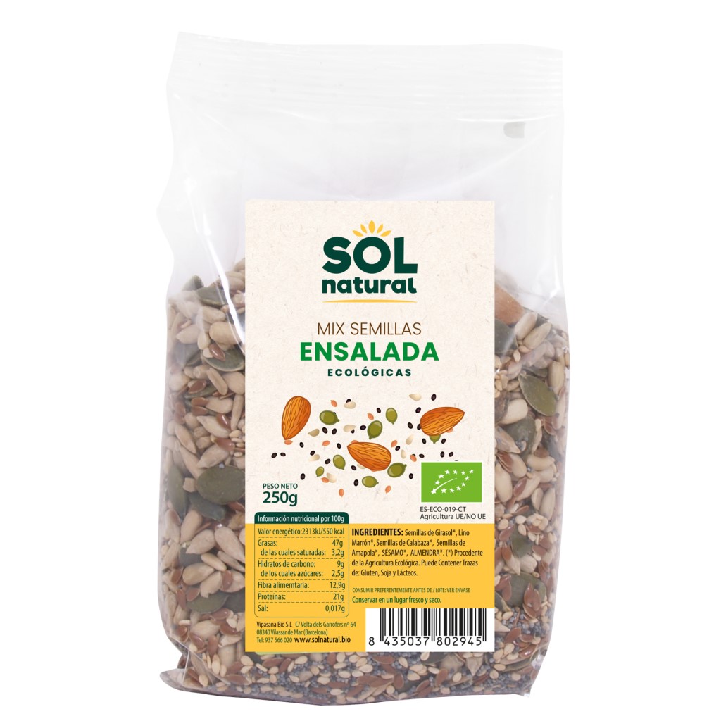 Mix de semillas para ensalada Sol Natural 250g | ecológico