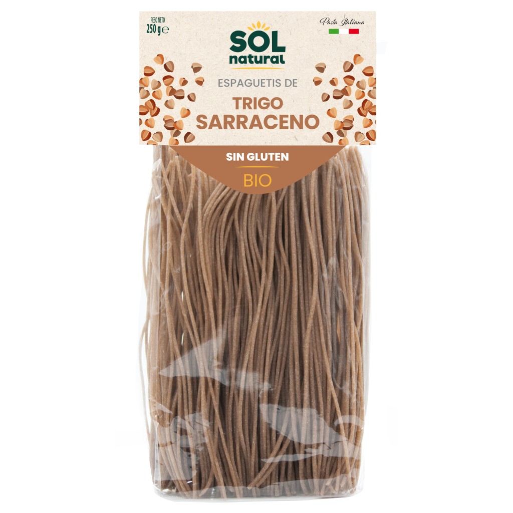 Espagueti de Sarraceno Sin Gluten 250g Sol Natural | Ecológico