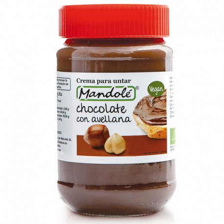 MANDOLE - CREMA DE CHOCOLATE CON AVELLANA 375g BIO