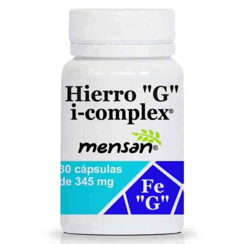 X MENSAN- HIERRO "G" i-complex 345mg - 30 cápsulas