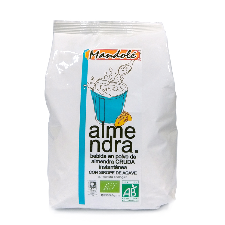 MANDOLE - BEBIDA DE ALMENDRA DESGRASADA C/ AGAVE EN POLVO BIO 400g(ENCARGO)