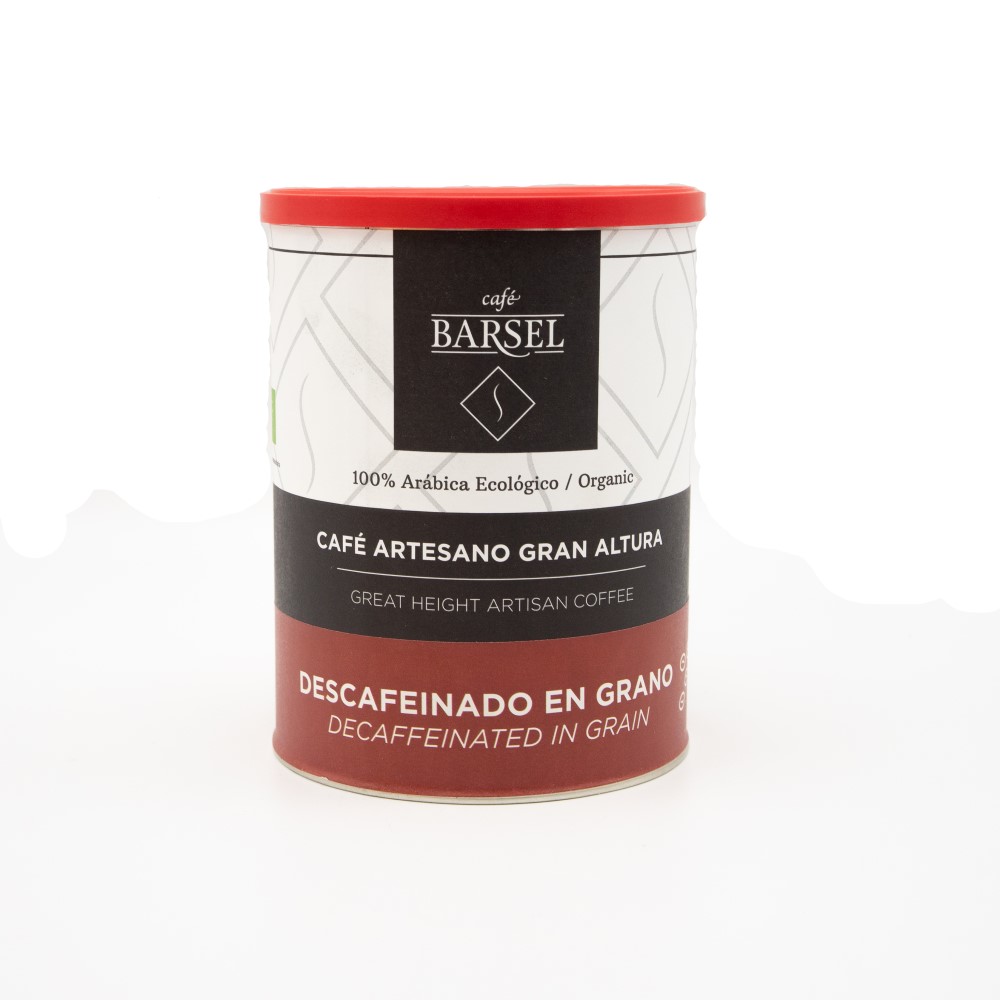 Café descafeinado en grano 100% arábica 250g BIO Barsel