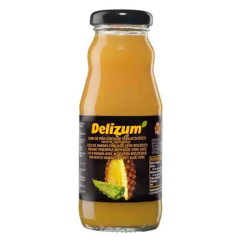 Zumo de piña con aloe 200ml ecológico Delizum