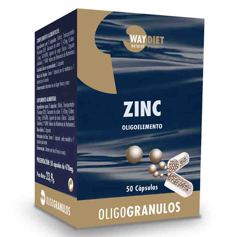 Zinc 478mg de Way Diet 50 cápsulas