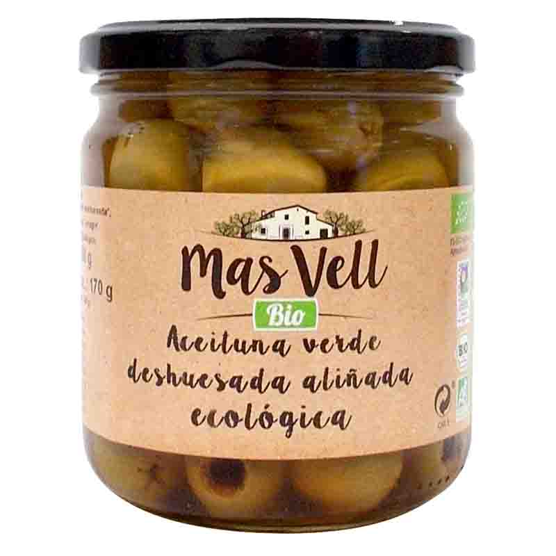 Aceituna deshuesada aliñada Mas Vell 350g | ecológico