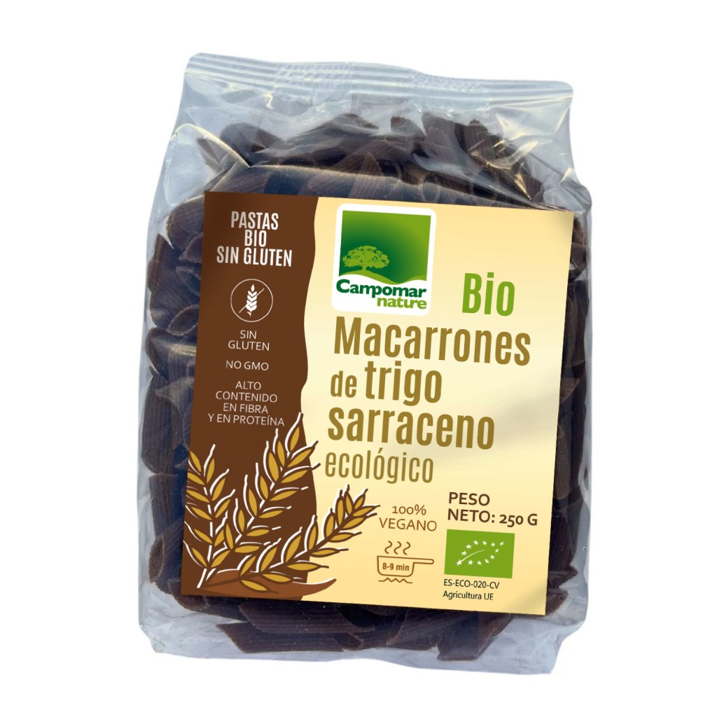 Macarrones de Sarraceno Campomar Nature 250g | ecológico | sin gluten
