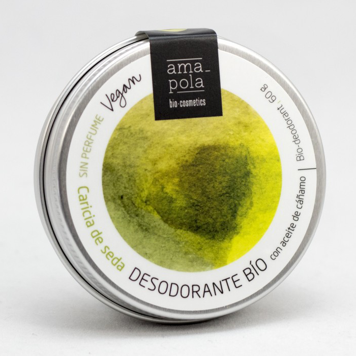 Desodorante sólido Caricia de Seda Amapola Biocosmetics 60g