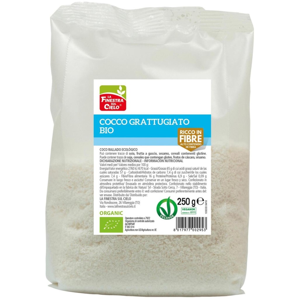 Coco Rallado Ecológico 200g Finestra Sul Cielo