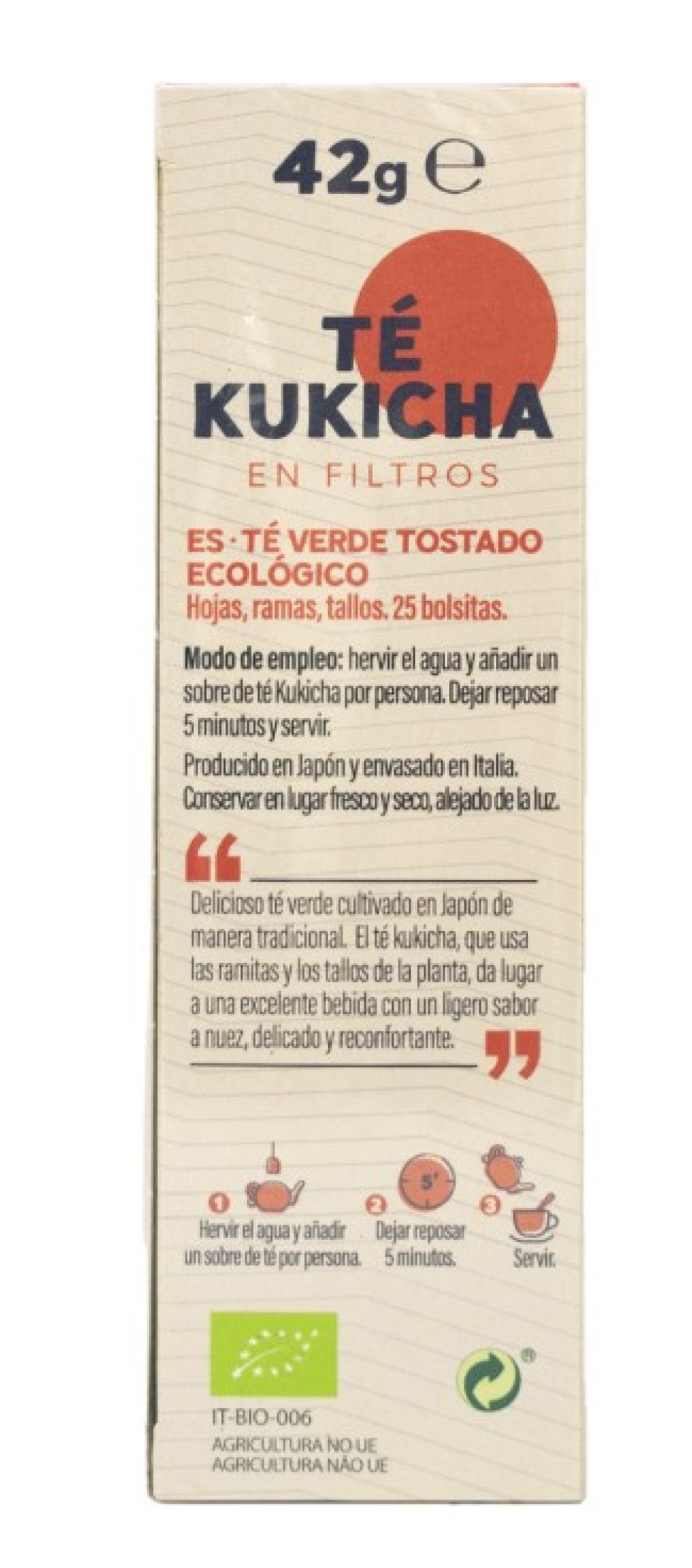 Té Kukicha La Finestra Sul Cielo 25 filtros | Ecológico 2