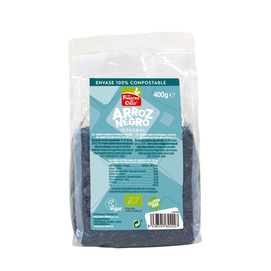 Arroz Negro Integral La Finestra Sul Cielo 400g | ecológico