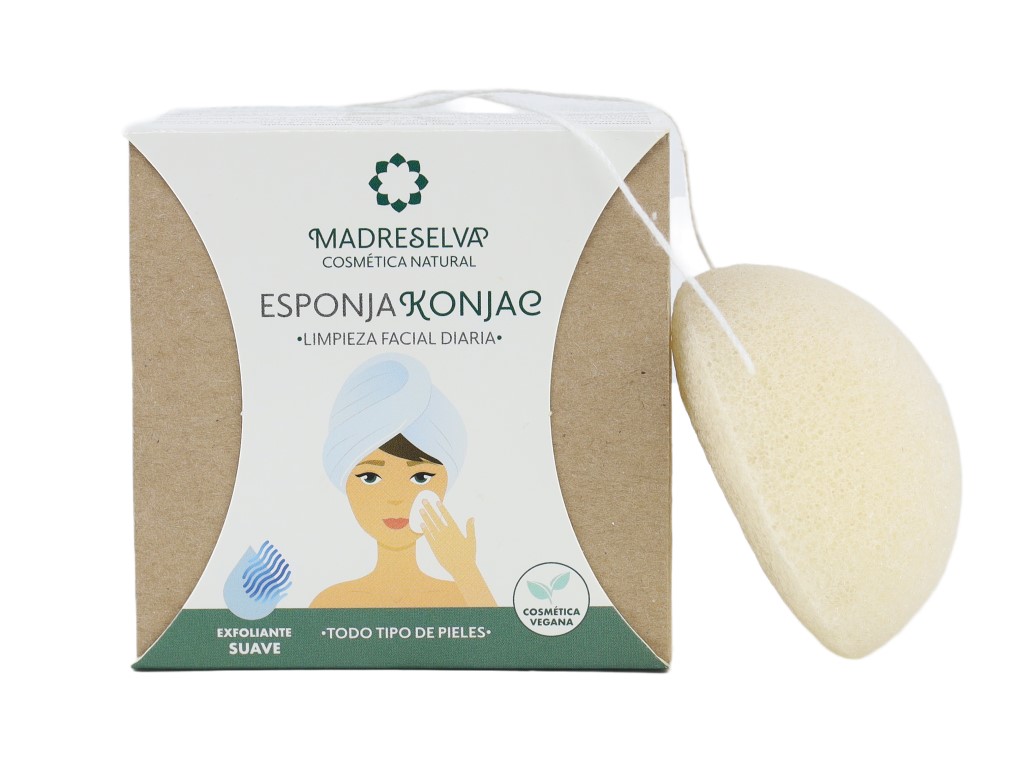 Esponja Konjac para limpieza facial diaria Taller Madreselva