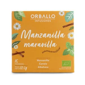 Infusión manzanilla maravilla 12 pirámides Orballo | ecológico