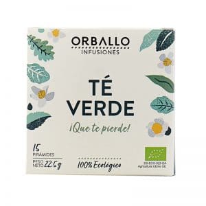 Té verde 12 pirámides Orballo | ecológico