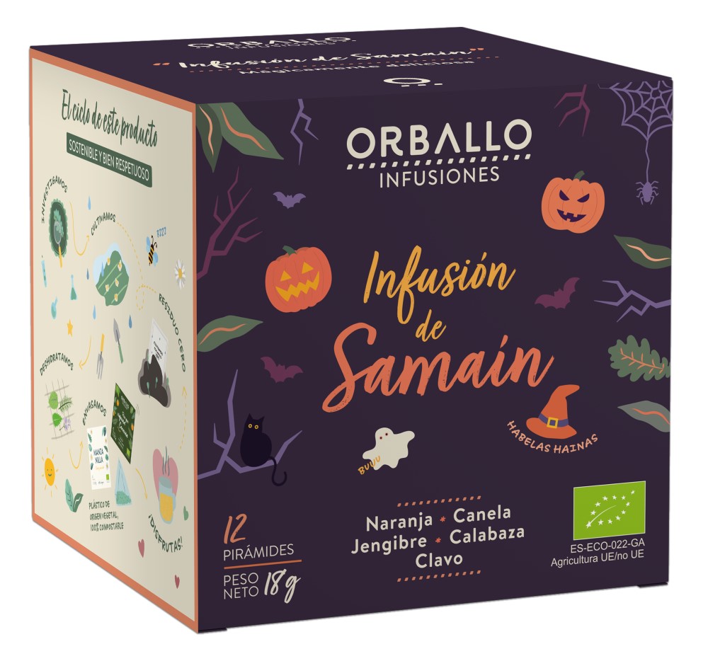 Infusión de Samaín Halloween 12 piramides Orballo