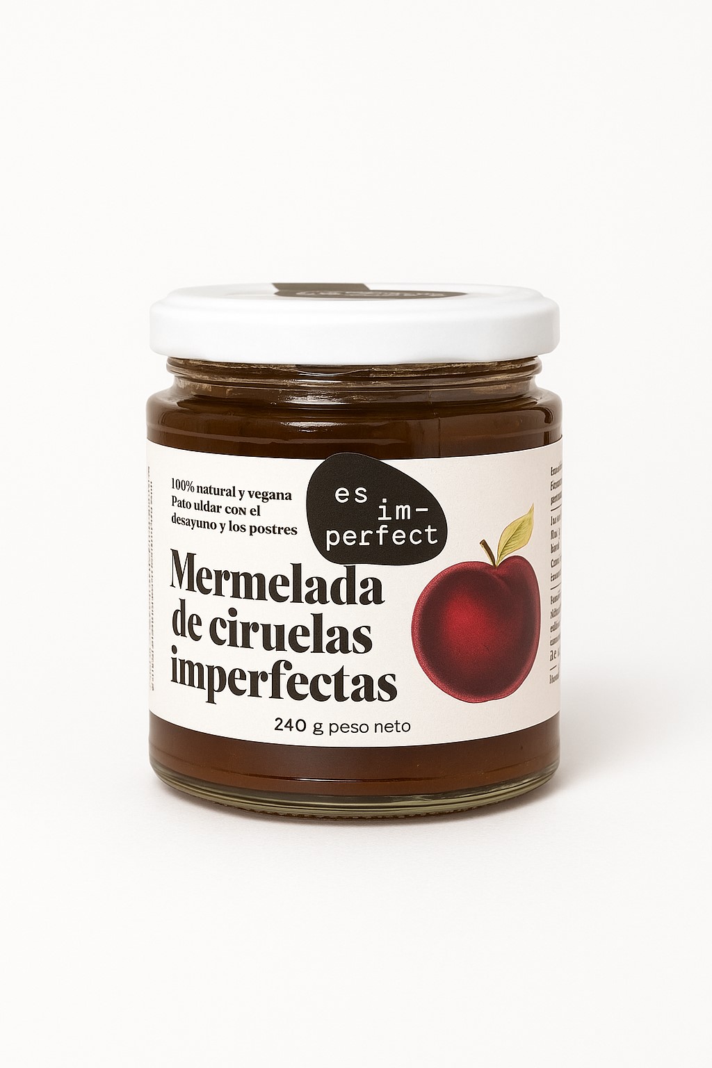 Mermelada de ciruelas imperfectas 240g 