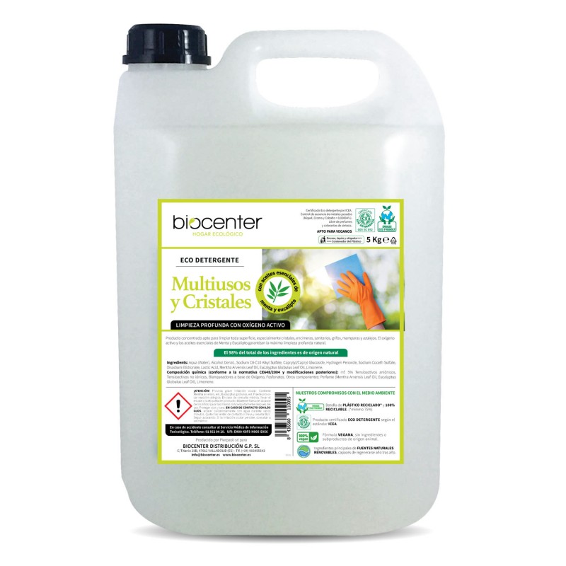 Detergente ecológico multiusos y cristales 5Kg Biocenter