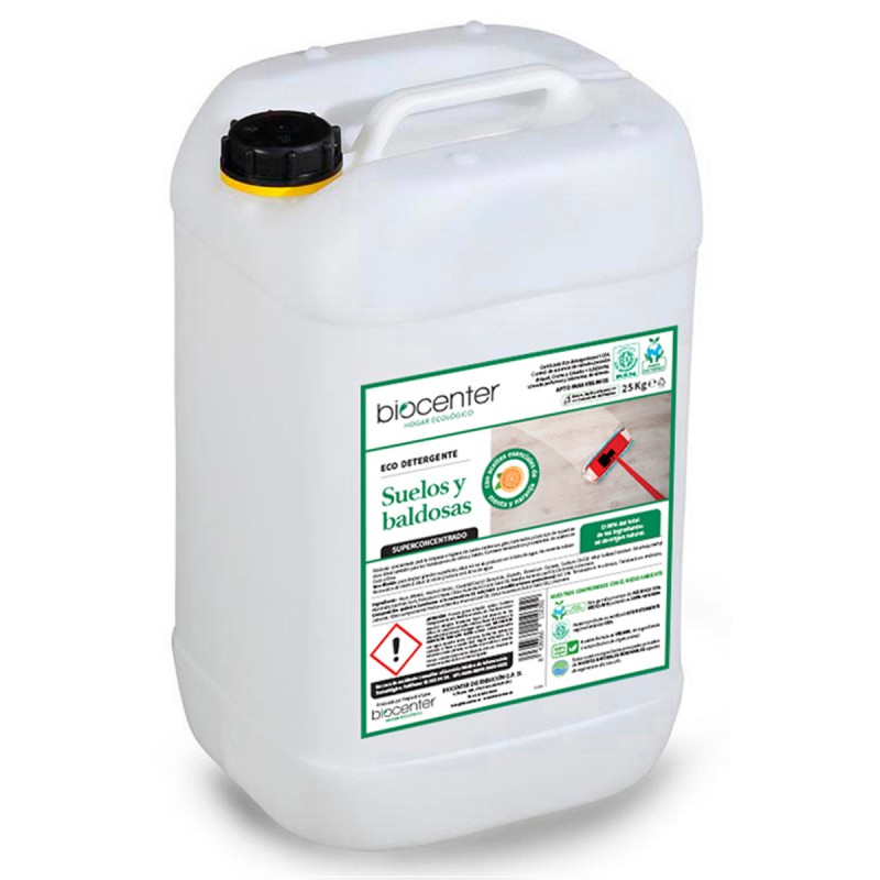 BIOCENTER - DETERGENTE ECOLOGICO SUELOS Y BALDOSAS 25Kg (ENCARGO)